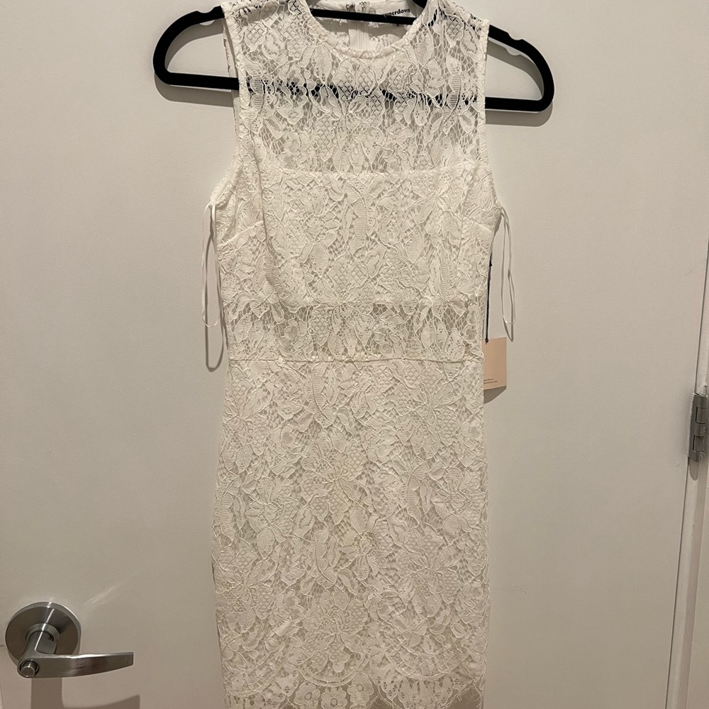 superdown Siri Sleeveless Mini Dress in White